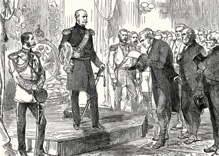 Framed Print : Joseph Sturge meets Tzar Nicholas I in St Petersburg