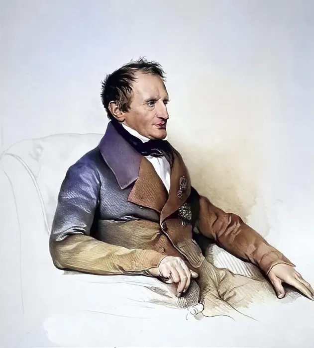 Framed Print : Joseph von Hammer, from 1835 Baron Joseph von Hammer-Purgstall (born 9 June 1774 in Graz)