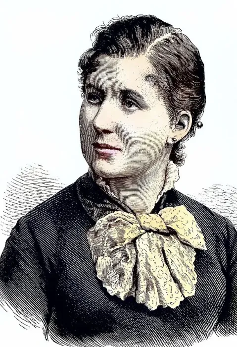Framed Print : Josephine Wessely, 1860, 1887, an Austrian actress