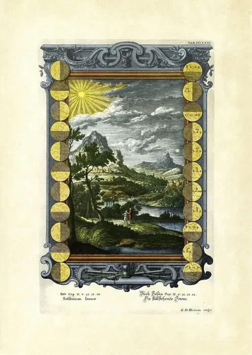 Framed Print : Joshua 10 / 12, 13, 14, The still standing sun Framed Print : Joshua 10 / 12, 13, 14, The still standing sun