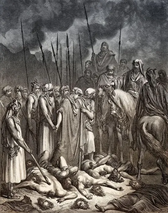 Framed Print : Joshua Spares Rahab, Battle of Jericho