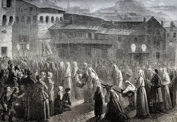 Framed Print : Jubile du Puy-en-Velay, the Jubilee of Puy-en-Velay