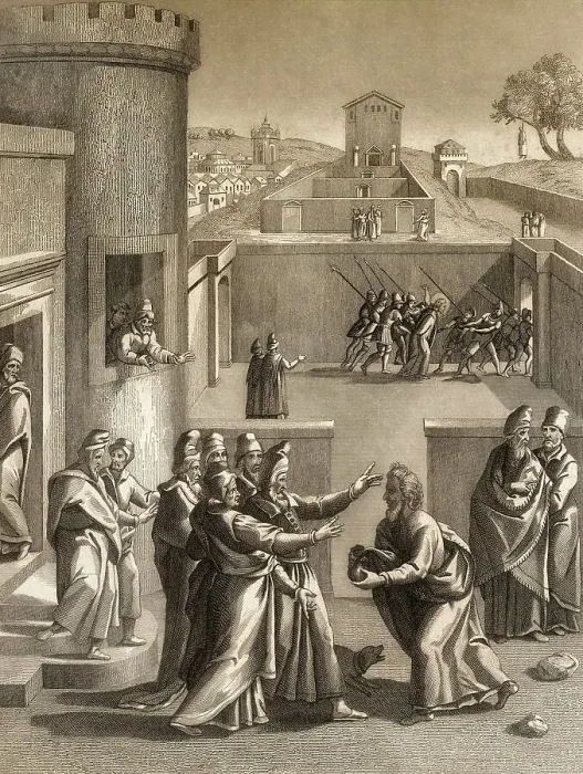 Framed Print : Judas Iscariot before Pontius Pilate Framed Print : Judas Iscariot before Pontius Pilate