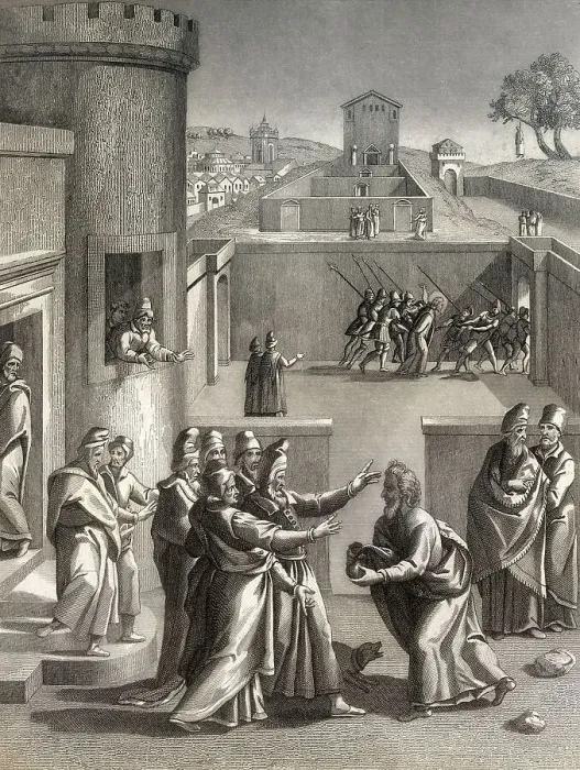 Framed Print : Judas Iscariot before Pontius Pilate