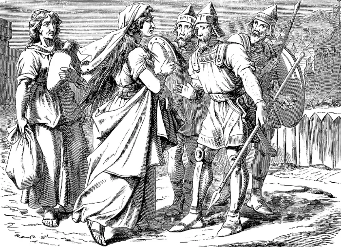 Framed Print : Judith and her maid go to the camp of enemies to Prince Holofernes Framed Print : Judith and her maid go to the camp of enemies to Prince Holofernes