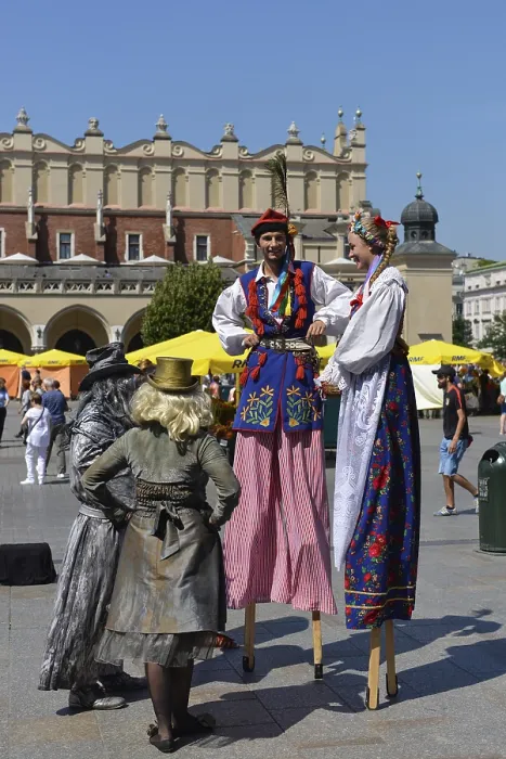Framed Print : Jugglers, Main Market, Krakow, Poland