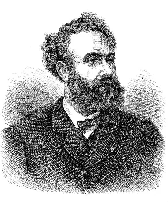Framed Print : Jules-Gabriel Verne, initially Julius Verne