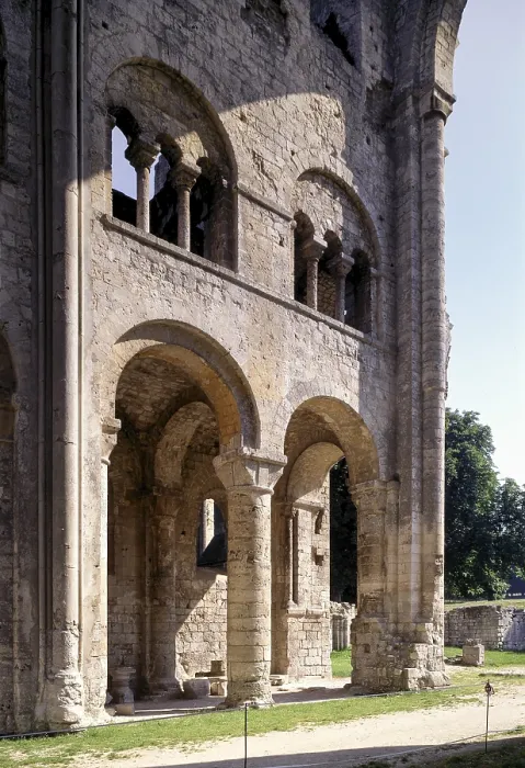 Framed Print : Jumieges, Abbey ruins, central nave Jumi?ges