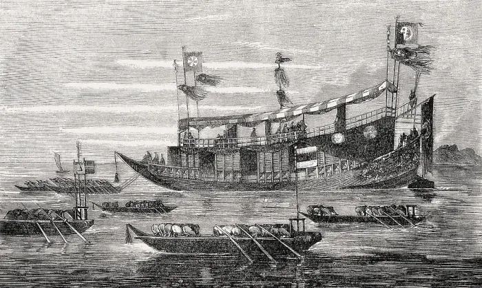 Framed Print : The junk ship of Xianfeng Emperor Framed Print : The junk ship of Xianfeng Emperor