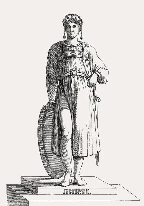 Framed Print : Justin II, c. 520 - 578, Eastern Roman Emperor from 565 to 574 Framed Print : Justin II, c. 520 - 578, Eastern Roman Emperor from 565 to 574