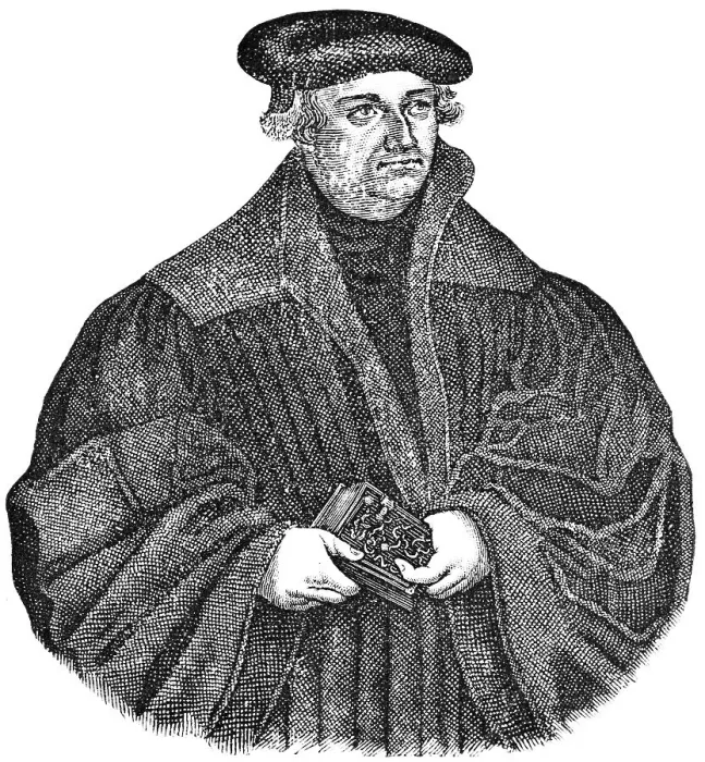 Framed Print : Justus Jonas the Elder (1493, 1555), theologian and reformer, author of hymns, provost of the castle church in Wittenberg, Bible, gown, portrait, historical illustration 1883 Framed Print : Justus Jonas the Elder (1493, 1555), theologian and reformer, author of hymns, provost of the castle church in Wittenberg, Bible, gown, portrait, historical illustration 1883
