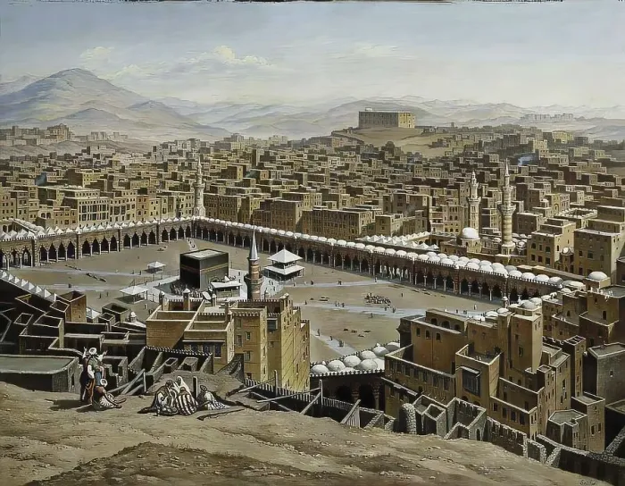 Framed Print : The Kaaba in Mecca, c. 1897, Saudi Arabia