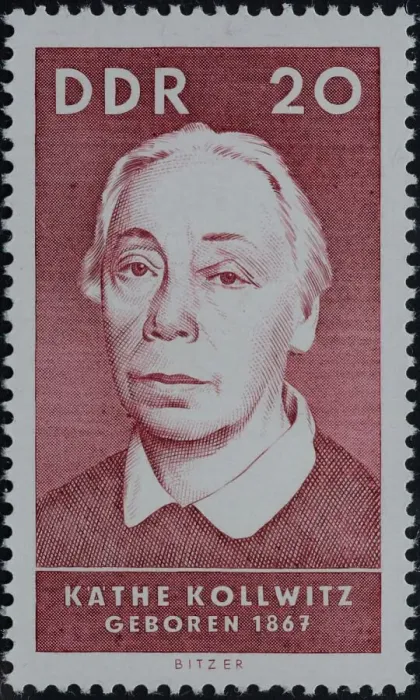 Framed Print : Kaethe Kollwitz, a German paintress