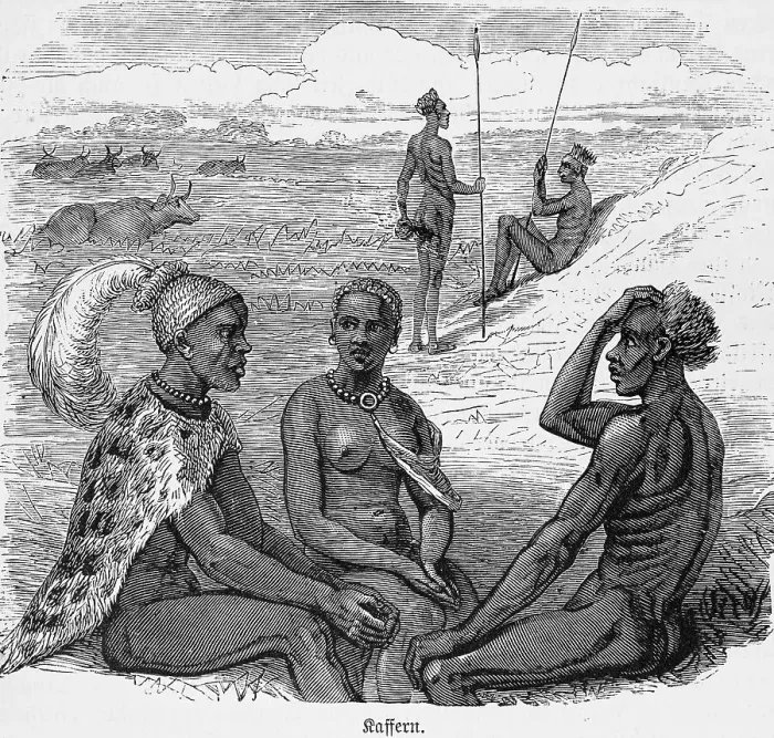 Framed Print : Kaffir, indigenous, portrait, group Framed Print : Kaffir, indigenous, portrait, group