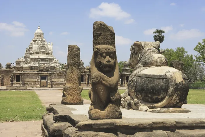 Framed Print : Kailasanatha temple, Dravidian temple architecture