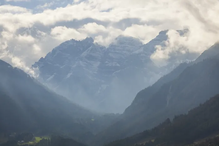 Framed Print : Kalkkogel mountains with cloud vibes in the Stubai Alps Framed Print : Kalkkogel mountains with cloud vibes in the Stubai Alps