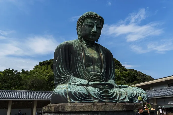 Framed Print : Kamakura, Japan - August 5, 2024: View of the Great Buddha