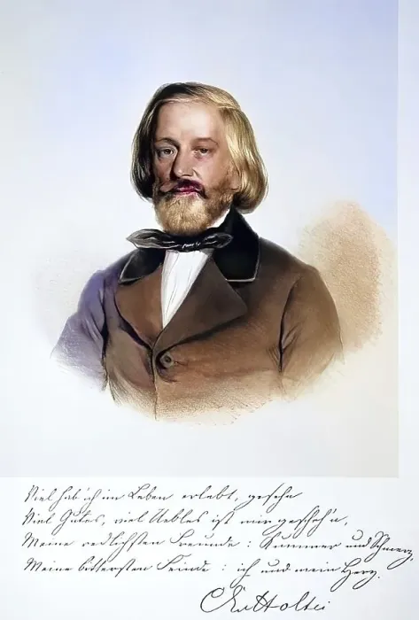 Framed Print : Karl Eduard von Holtei, also Carl (von) Holtei