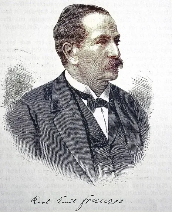 Framed Print : Karl Emil Franzos, 25 October 1848
