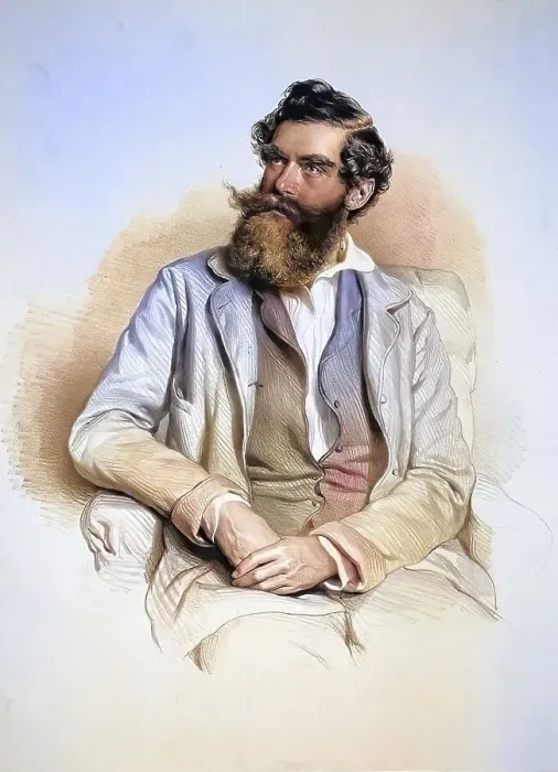 Framed Print : Karl Fruhwirth (1810-1878), painter