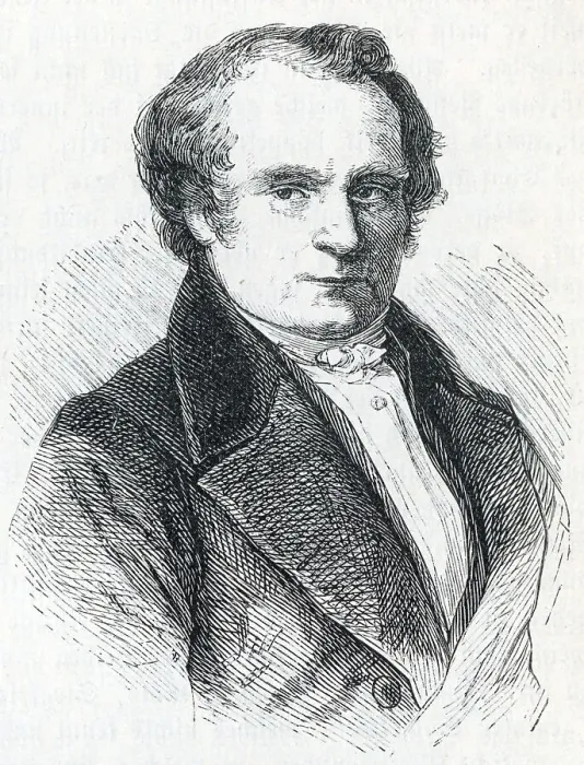 Framed Print : Karl Leberecht Immermann. Historical illustration from Otto von Leixner: Illustrated history of German literature