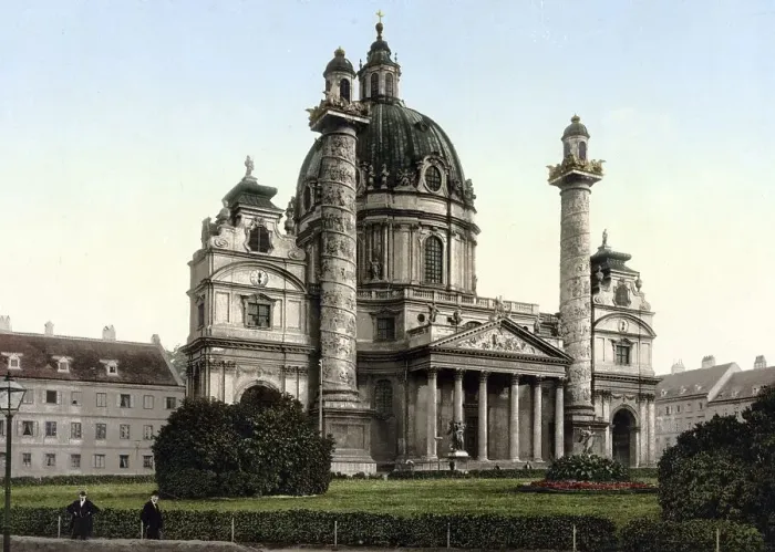 Framed Print : Karlskirche in Vienna, Austria Framed Print : Karlskirche in Vienna, Austria