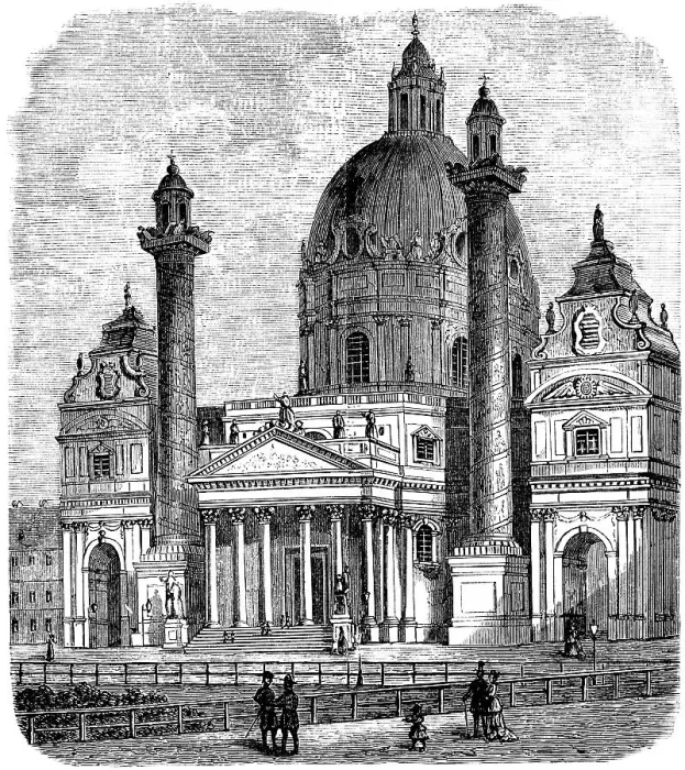 Framed Print : Karlskirche in Vienna, baroque building Framed Print : Karlskirche in Vienna, baroque building