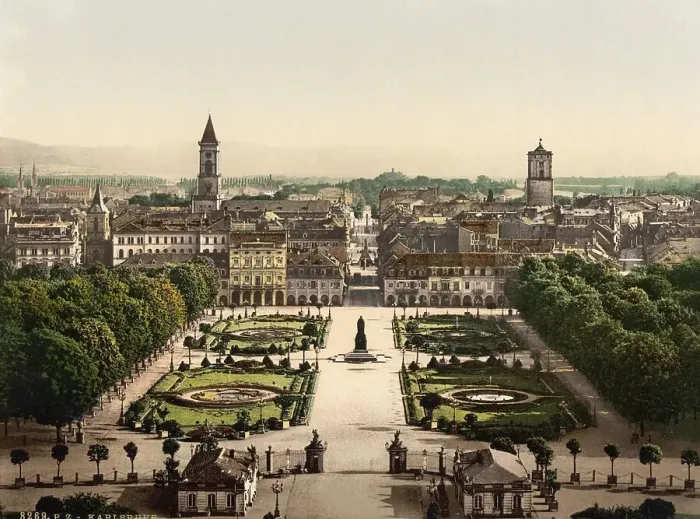 Framed Print : Karlsruhe, Baden-Wuerttemberg, Germany