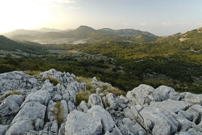 Framed Print : Karst mountains at Lovcen National Park
