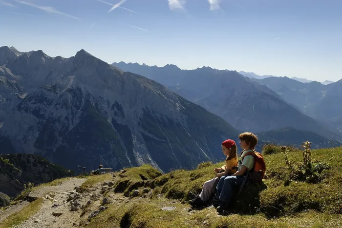 Framed Print : Karwendel Nature Park, on the summit of Mt Karwendel