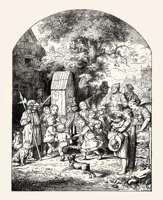 Framed Print : Kasper Erhardt Oertel after Ludwig Richter