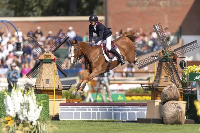 Framed Print : Kevin Staut of France, riding Queens Balou B