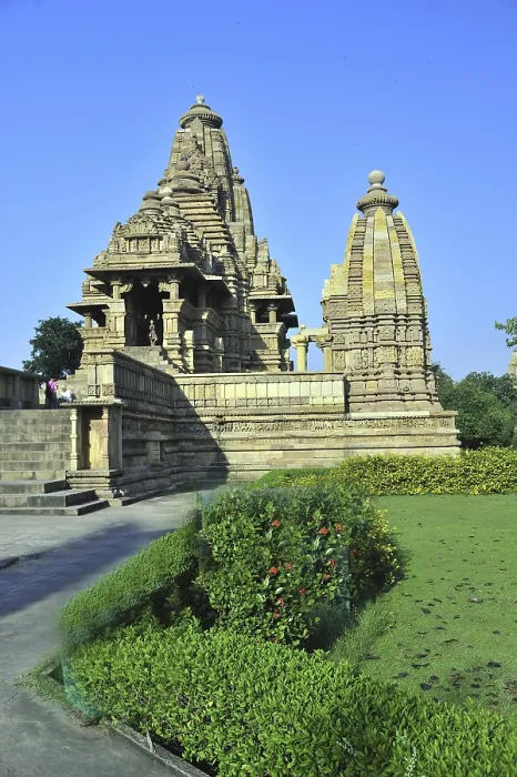 Framed Print : Khajuraho lakshmana temple in madhya pradesh india