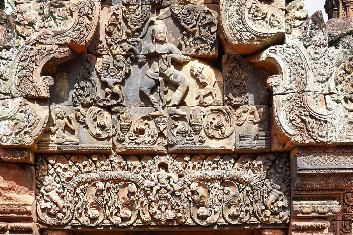Framed Print : Khmer culture at Banteay Srei temple Framed Print : Khmer culture at Banteay Srei temple