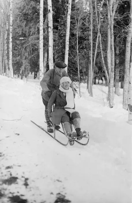 Framed Print : The kicksled. A nordic winter vehicle that has history