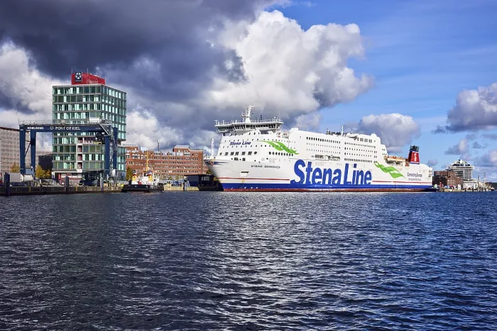 Framed Print : Kiel Fjord, Stena Germanica ferry Framed Print : Kiel Fjord, Stena Germanica ferry