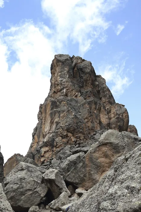 Framed Print : Kilimanjaro, Lava Tower, 4700 m above sea level