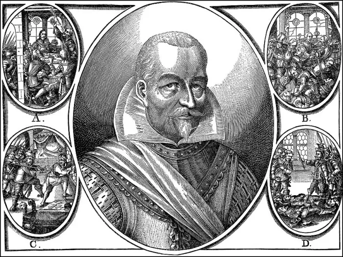 Framed Print : Killing of Albrecht von Wallenstein