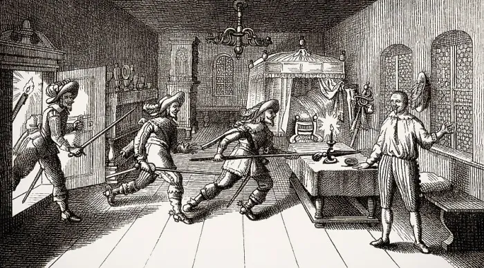 Framed Print : Killing of Albrecht von Wallenstein Framed Print : Killing of Albrecht von Wallenstein
