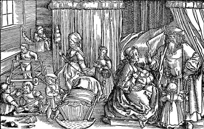 Framed Print : In a Kindergarten in Medieval England Framed Print : In a Kindergarten in Medieval England