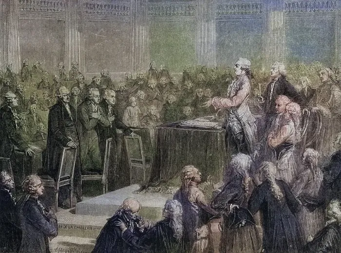 Framed Print : The king accepts the constitution and swears to it Framed Print : The king accepts the constitution and swears to it
