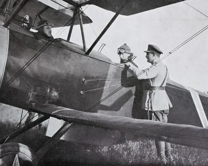 Framed Print : King Albert I boarding an observation plane Framed Print : King Albert I boarding an observation plane