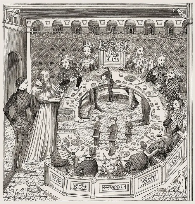 Framed Print : King Arthur and his Round Table, Arthurian legend Framed Print : King Arthur and his Round Table, Arthurian legend
