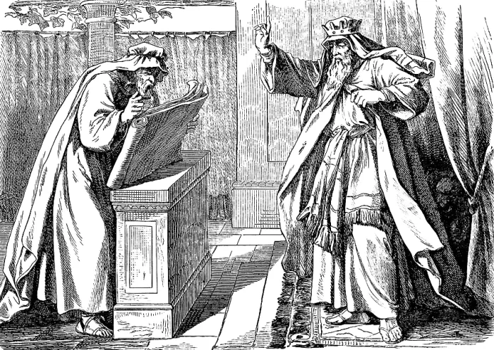 Framed Print : King Josiah hears the word of the Lord from the rediscovered law book Framed Print : King Josiah hears the word of the Lord from the rediscovered law book