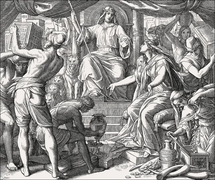Framed Print : King Solomon and the Queen of Sheba
