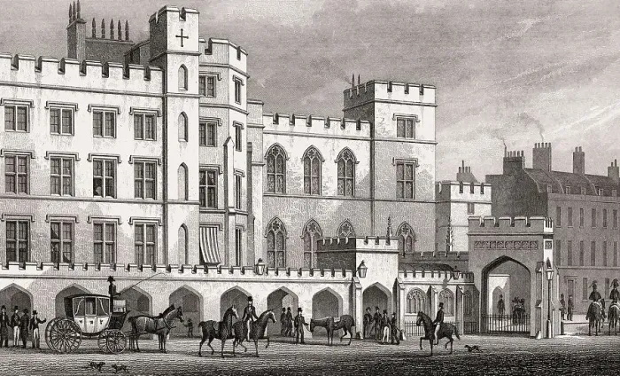 Framed Print : The King's Entrance to the House of Lords