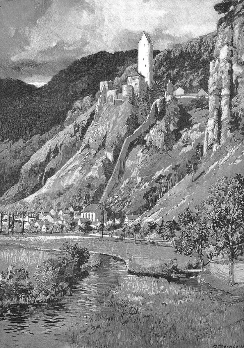 Framed Print : Kipfenberg and the Devil's Wall in the Altmuehl Valley Framed Print : Kipfenberg and the Devil's Wall in the Altmuehl Valley