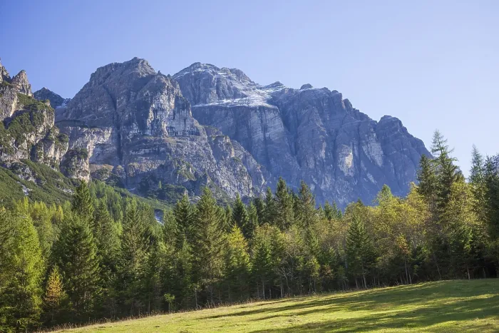 Framed Print : Kirchdachspitze mountain and forest in autumn