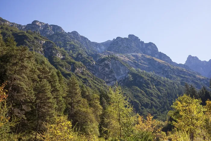 Framed Print : Kirchdachspitze mountain and forest in autumn