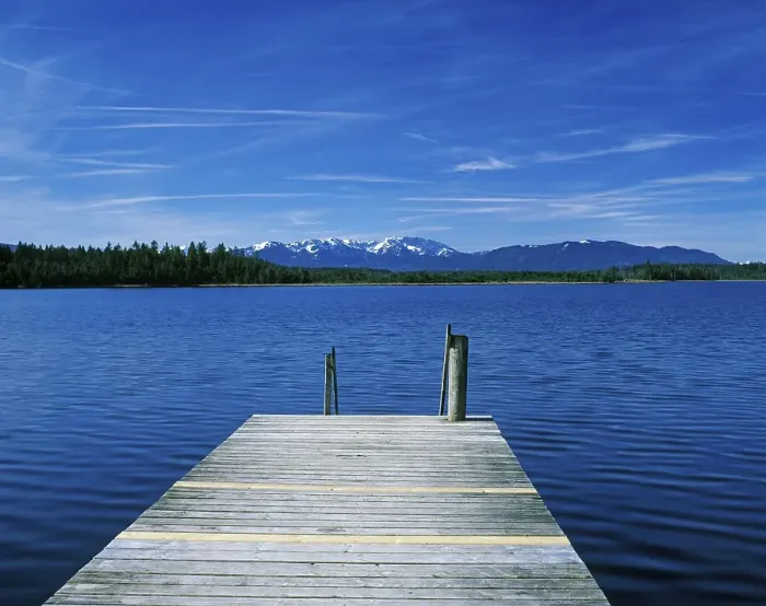 Framed Print : Kirchsee lake Upper Bavaria Germany